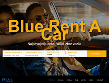 Tablet Screenshot of bluerentacar.rs